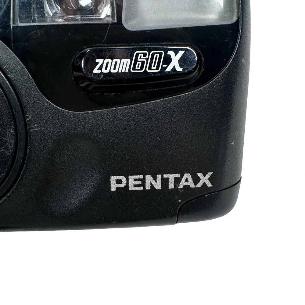 Pentax Zoom 60-X 35mm Film Camera AF 38-60mm Macro Point Shoot READ UNTESTED